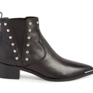 Marc Fisher LTD Studded Yentia black leather Chelsea boot